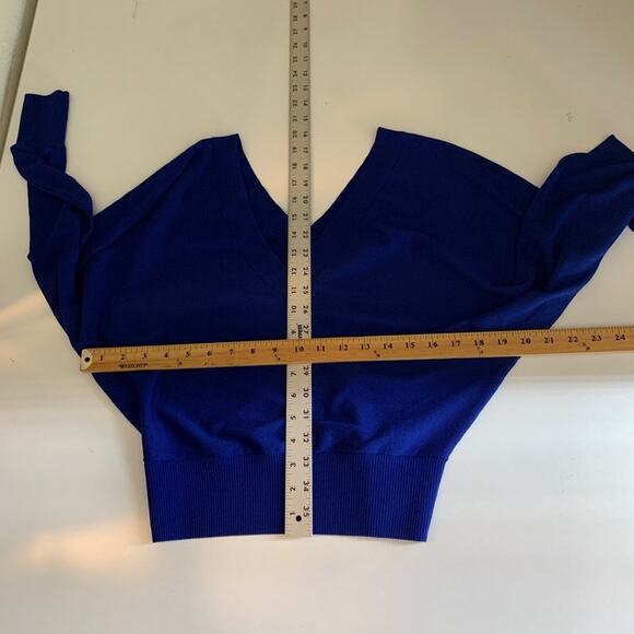 Express Sweater Women XS Extra Small Dolman Elastic Hem Pullover Slouchy Cropped - Picture 6 of 10